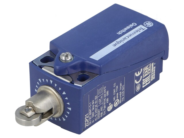 Eindschakelaar; metalen rol Ø11,6mm; NO + NC; 10A; max.240VAC Eindschakelaar; metalen rol Ø11,6mm; NO + NC; 10A; max.240VAC